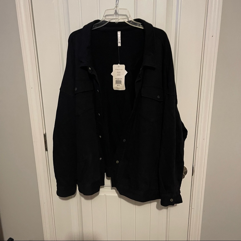 Brand New with tags plus size black fabletics shacket